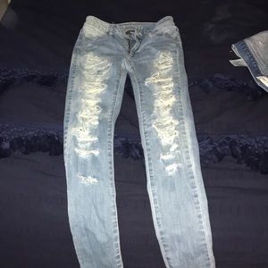 American Eagle ripped jeans